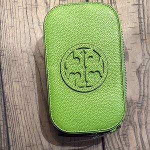 Tory Burch Lime Green Leather Pouch